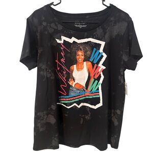 Whitney Houston Graphic T-Shirt, Size L